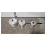 Collection of Pots, Pans, and Bakeware Assorted Aluminum and Nonstick