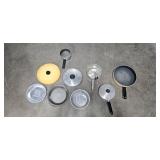 Collection of Pots, Pans, and Bakeware Assorted Aluminum and Nonstick