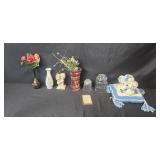 Home Decor Collection with Vases, Decorative Jars, and Figurines