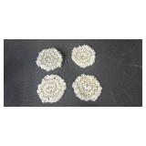 Collection of Vintage Cannon Placemats and Handmade Loop Crochet Table Mats