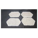 Collection of Vintage Cannon Placemats and Handmade Loop Crochet Table Mats