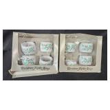 Christmas Table Linens Lot with Placemats, Napkin Rings, and Table Runner