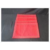 Christmas Table Linens Lot with Placemats, Napkin Rings, and Table Runner