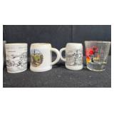 Assorted Vintage and Souvenir Shot Glass Collection