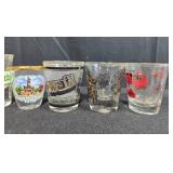 Assorted Vintage and Souvenir Shot Glass Collection