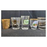 Assorted Vintage and Souvenir Shot Glass Collection