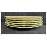 Set of Franciscan Ivy Pattern Dinner Plates, Made in California