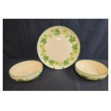 Franciscan Ivy Pattern Dinner Plate and Bowls Set - display not inc