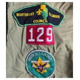 Lot of Vintage Boy Scouts of America Uniform Shirts with Patches