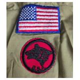 Lot of Vintage Boy Scouts of America Uniform Shirts with Patches