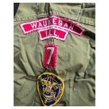 Lot of Vintage Boy Scouts of America Uniform Shirts with Patches