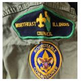 Lot of Vintage Boy Scouts of America Uniform Shirts with Patches