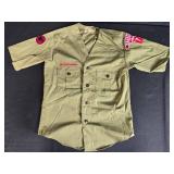 Lot of Vintage Boy Scouts of America Uniform Shirts with Patches