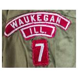 Lot of Vintage Boy Scouts of America Uniform Shirts with Patches
