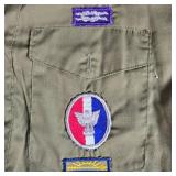 Lot of Vintage Boy Scouts of America Uniform Shirts with Patches