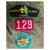 Lot of Vintage Boy Scouts of America Uniform Shirts with Patches