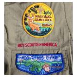 Collection of Vintage Boy Scouts of America Shirts with Patches