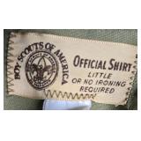 Collection of Vintage Boy Scouts of America Shirts with Patches