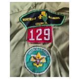 Collection of Vintage Boy Scouts of America Shirts with Patches