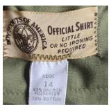 Collection of Vintage Boy Scouts of America Shirts with Patches