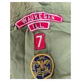 Collection of Vintage Boy Scouts of America Shirts with Patches