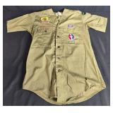 Collection of Vintage Boy Scouts of America Shirts with Patches