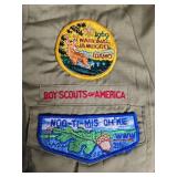 Collection of Vintage Boy Scouts of America Shirts with Patches