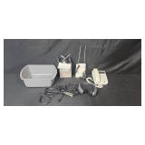 Lot of Electronics Including Sony FM/AM Walkman Headset, Phone, and Accessories