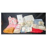 Assorted Tablecloths and Decorative Linens Collection