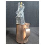Barware Set with Colored Metal Tumblers, Vintage Beer Bottle Opener, and Copper Mug