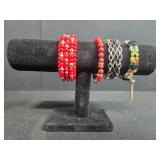 Collection of Beaded Necklaces and Bracelets - displays not inc