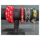 Collection of Beaded Necklaces and Bracelets - displays not inc