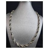 Jewelry Set with Rope Necklace, 3 Pairs of Earrings, and 2 Beaded Bracelets - displays not inc