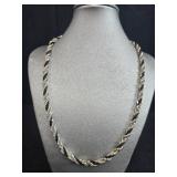 Jewelry Set with Rope Necklace, 3 Pairs of Earrings, and 2 Beaded Bracelets - displays not inc