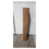 Wooden Media Storage Tower and Shelf with Collection of Cassette Tapes