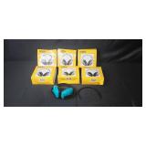 Lot of Bilsom Warrior Ear Muffs with Teal Cups and Bonus Headband