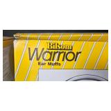 Lot of Bilsom Warrior Ear Muffs with Teal Cups and Bonus Headband