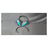 Lot of Bilsom Warrior Ear Muffs with Teal Cups and Bonus Headband