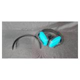 Lot of Bilsom Warrior Ear Muffs with Teal Cups and Bonus Headband