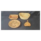 Collection of Assorted Woven Baskets