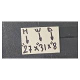 Wooden 2-Shelf Display Unit with 27 Assorted Cassette Tapes