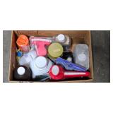 Rolling Metal Utility Cart with Assorted Cleaning Supplies