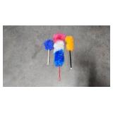 Rolling Metal Utility Cart with Assorted Cleaning Supplies