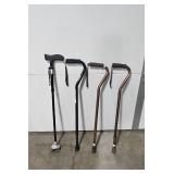 Mobility Aid Lot with Crutches and Canes - Medline, Adjustable