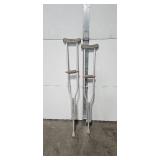 Mobility Aid Lot with Crutches and Canes - Medline, Adjustable