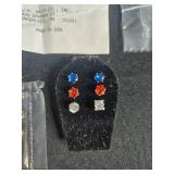 Misc Jewelry Lot with Scarf Clips/Clasps, Stud Earrings, and Charms