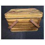 Vintage Metal Heating Pad Set with Tin Case