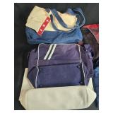Assorted Tote, Duffel, and Handbag Collection including Fossil and eBags