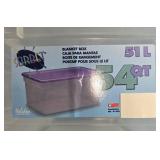 Set of 4 Assorted Storage Totes Sterilite Rubbermaid Sorbet