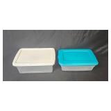 Set of 4 Assorted Plastic Storage Bins with Lids